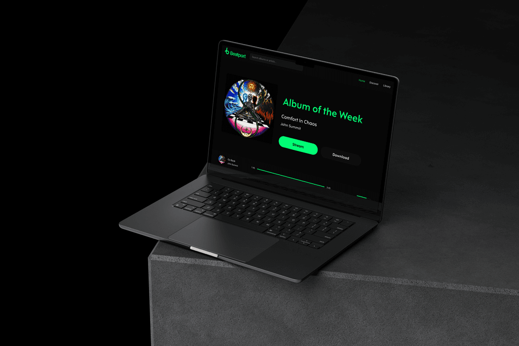 Beatport Redesign project view 1