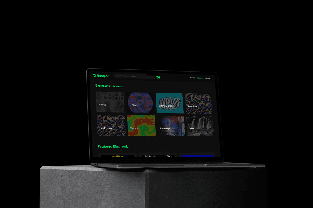 Beatport Redesign project view 3